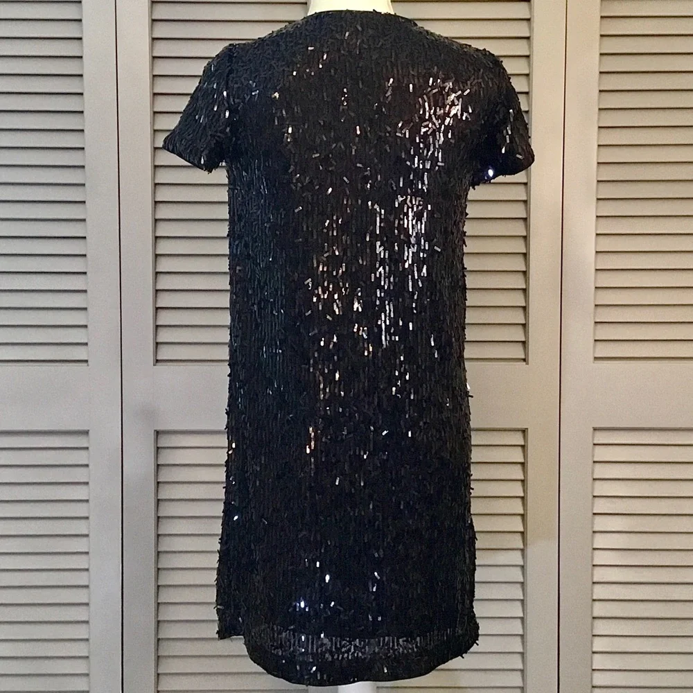 Bar III Black Sequin Dress - Picture 6 of 12